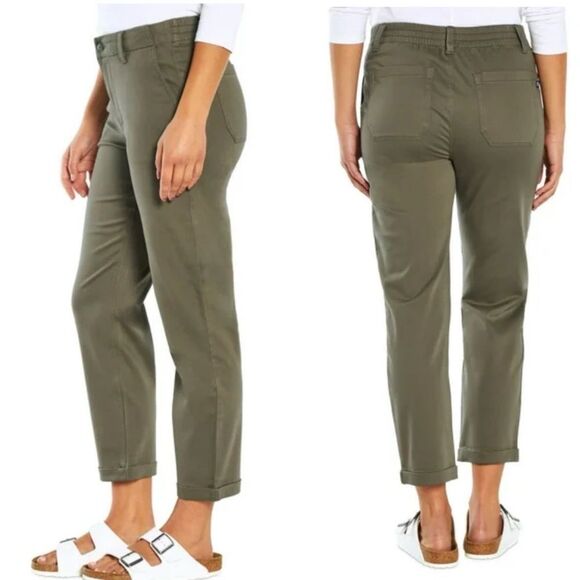 GAP Olive Green Relaxed Fit Classic Twill Pant - 14 NWT - Picture 1 of 10